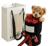 Décoration d'intérieur 2026, fleurs artificielles de qualité OEM, roses, bouquet de roses en savon pour la Saint-Valentin