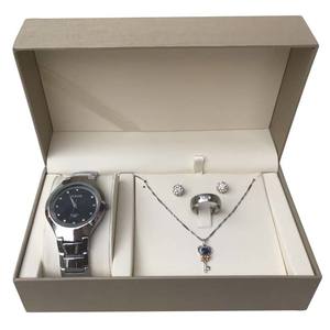 Ensemble de bijoux de luxe personnalisés, montres, bracelets et joncs, <span class=keywords><strong>montre</strong></span>, boucles d'oreilles, collier, ensembles de bijoux, boîte - Product Image 1
