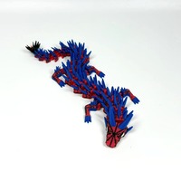 Figurine de dragon articulée en PLA imprimée en 3D, style super-héros, jouet à articulations flexibles, cadeau de collection écologique
