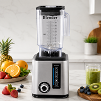 Blender électrique 2,2 L, blender de cuisine professionnel haute performance, 10 vitesses pour smoothies, jus, café, boutique