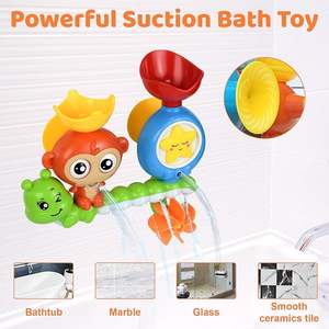 국자 아기 목욕 장난감 보관 바구니 및 그물, 이동식 벽걸이 목욕 정리, 아기 목욕 캐디 및 목욕 주최자 랙 - Product Image 3