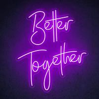Lettres décoratives 3D personnalisées pour mariage, enseigne néon LED flexible en PVC, extérieur/intérieur, voiture, 22 couleurs, enseigne néon, garantie 2 ans