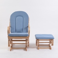 Chambre salon rembourré bleu canapé inclinable fauteuil momie allaitement bébé chaise berçante en vrac