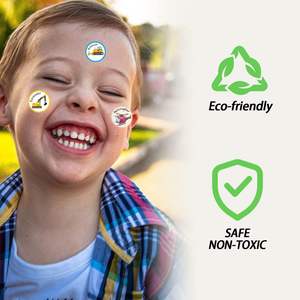 חם קריקטורה Seal בניין רכב דקלס עגול תחבורה טרקטור מדבקות מעופרת לילדים ילדים - Product Image 2