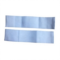 Sangle de protège-tibias de football en polyester blanc HXW personnalisée OEM avec fermeture auto-agrippante