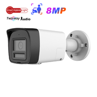 Caméra IP POE Vikylin, fabricant de vidéosurveillance, OEM HIK, lumière rouge et bleue intelligente ColorVu, 5MP 8MP, dissuasion active, intérieur/extérieur