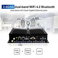 Hystou K4 Intel I5 Mini PC industriel 2.5 pouces HDD/SSD 16GB RAM 2.5G Gigabit Ethernet double LAN sans ventilateur large température nouveau