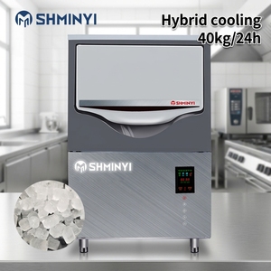 Machine à glaçons commerciale de 32 kg avec système de refroidissement hybride à compresseur, machine à glaçons automatique pour les boissons, les cafés et les restaurants - Product Image 3