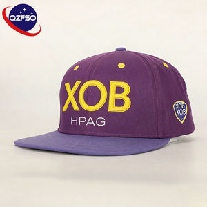 Casquette Snapback QZFSO personnalisée avec broderie 3D, pour homme, non structurée, décontractée, style vintage, 5 panneaux, en molleton, casquette de baseball - Product Image 1