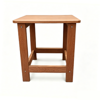 Banc de douche HIPS imperméable toutes saisons, table d'extérieur en plastique, petite table d'appoint de jardin en plastique
