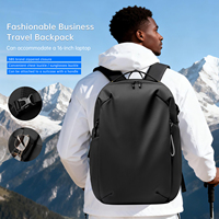 Mochila para Portátil de 15.6 Pulgadas con Puerto de Carga USB, Mochila de Viaje para Negocios, Resistente al Agua, Oxford, Antirrobo, Ligera