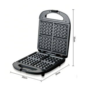 RAF <b>Waffle</b> Maker 1000W Non Stick Coating Double Plate Heating Uniform Heat <b>Machine</b> for Home Use Model R.2580H 1 <b>Waffle</b> Maker Kit - Product Image 5