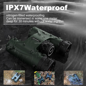 E 10x32 binocolo impermeabile leggero portatile BAK4 prisma FMC con lenti rivestite per la visione notturna di scarsa illuminazione nebbioso antiurto - Product Image 4