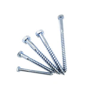 M6 Yuyao Din571 300mm Acero Inoxidable Ss Coach Din571. Tornillos <span class=keywords><strong>de</strong></span> Acero Inoxidable con Cabeza Hexagonal <span class=keywords><strong>de</strong></span> 1/4, Recubiertos, <span class=keywords><strong>de</strong></span> 1/2\" x 12\", y Tornillos Lag <span class=keywords><strong>de</strong></span> 3/<span class=keywords><strong>8</strong></span>\" x 3\" - Product Image 4