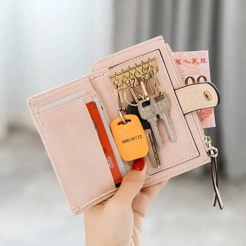 Tas wanita Korea, tas gantungan kunci wanita Korea lucu multi-fungsi pribadi dompet koin Mini tas kartu