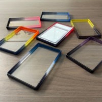 Cadre de protection antichoc en TPU dégradé 41 couleurs pour cartes gradées PSA, avec dos en acrylique transparent pour vitrine de cartes