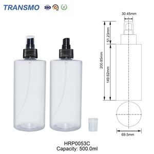 Customized Empty Body Lotion <b>Bottle</b> <b>Plastic</b> Cosmetic Packaging 500ml Luxury Mist <b>Spray</b> <b>Bottle</b> Packaging - Product Image 2