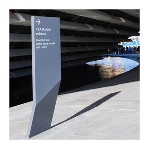 BUOYANT Custom Design Advertising Steel Monument Direction Illuminated Signboard Guide Tower Standing Pylon Sign - Product Image 2
