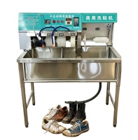 Machine de nettoyage de chaussures semi-automatique en promotion – Lave-chaussures commercial pour baskets