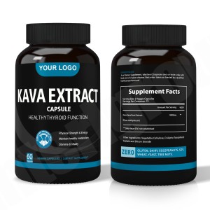 Ausreson OEM Health Pure Kava Root Extract Kavalactones Suplemento alimenticio Kava Cápsulas - Product Image 2