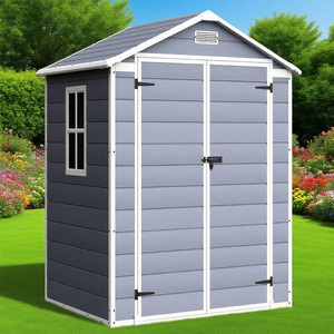 Caseta de Jardín de Plástico con Puerta con Cerradura de 10x10 pies, Precio de Fábrica 2025, <span class=keywords><strong>para</strong></span> Almacenamiento de Herramientas en el Patio Trasero - Product Image 6