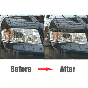 Rifiniture per sopracciglia in fibra di carbonio per paraurti anteriore lampada da nebbia per Audi <span class=keywords><strong>A6</strong></span> <span class=keywords><strong>C6</strong></span> <span class=keywords><strong>4F</strong></span> stile auto 2009 2004 - Product Image 3