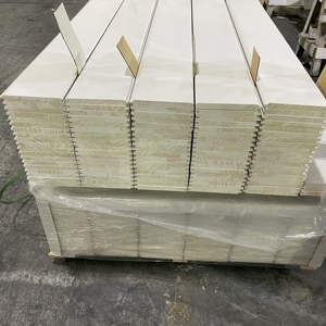 Solid Wood Moulding <b>Primed</b> FJ Radiata Pine White <b>Primed</b> Reversible T&G Wall Pane for Hotel Application - Product Image 2
