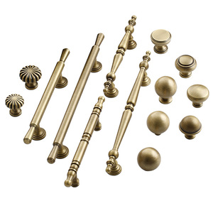 LGEDIS Brass Cabinet Handles Bar Shape Traditional Style Durable Furniture Hardware for Cabinet Doors - Product Image 3
