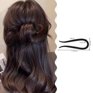 Peine de Pelo Minimalista Esmerilado en Forma de U para Mujer, Accesorios para el Cabello al por Mayor - Product Image 2
