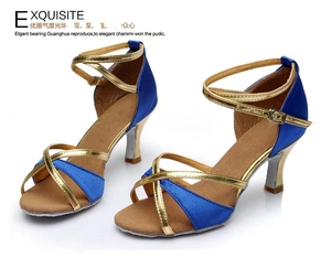 <span class=keywords><strong>Scarpe</strong></span> da Ballo Professionali da Donna per Latino Americano, Liscio e Salsa con Tacco 5/7cm, Vendita all'Ingrosso Stile Morbido da Danza Classica per Ragazze - Product Image 6