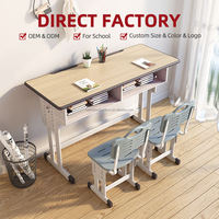 Combinaisons de bureaux et de chaises de lecture, mobilier de bibliothèque adapté aux écoles, collèges et établissements d'enseignement supérieur