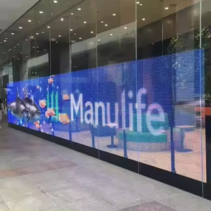 Pantalla LED de Cristal Transparente para Interiores P4 P5 P6 P8 P10, Control Inalámbrico por Aplicación, para Publicidad en Ventanas, Pantalla LED de Cristal P10 - Product Image 3