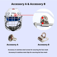 Pièces de casque de hockey sur glace : Attache rapide, sangle d'oreille, écrou de casque de hockey, composant universel pour casque