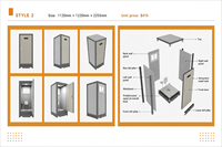 Baño Portátil de Lujo con Estructura de Acero para Camping, Contenedor VIP de Bajo Precio en China, Ducha Exterior para Parques, 1 Año de Garantía