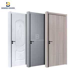 أبواب خشبية جديدة من خشب df تصميم حديث عازلة للصوت melabroom أبواب غرف نوم داخلية - Product Image 5