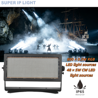 Projecteur LED stroboscopique pour événements extérieurs, concerts et scènes, avec écran OLED à contrôle matriciel de pixels RGB CW, IP65, 500W, 848 LED