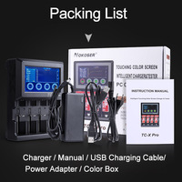 Analyseur de batterie à écran tactile intelligent AA AAA C D NIMH chargeur de batterie 18650 16340 10440 10450 testeur de batterie