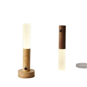 Lámpara de Pared Creativa con Diseño de Madera, Luz Nocturna LED con Control Remoto, Regulable, con Succión Magnética para Dormitorio y Pasillo - Product Image 5