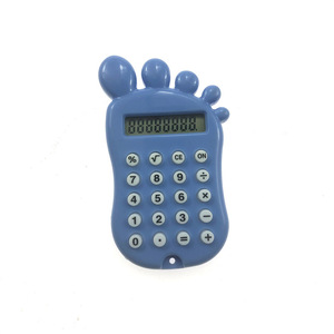 Foot Shaped Mini Calculator With Keychain Pop Fidget Bunny Toy For Kids Age 3 6 Years Unisex ABS Material - Product Image 5