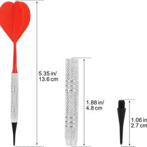 Usine chinoise, vente en gros personnalisée, jeu de fléchettes 14g, 12 pièces, jeu de fléchettes à pointe souple - Product Image 6