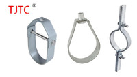 Collier de serrage pivotant en acier au carbone argenté/noir zingué pour tuyau, collier de serrage pour arroseur 1/2"-8"