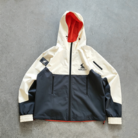 Veste coupe-vent en nylon légère et imperméable pour homme, fabriquée sur mesure par YSJY, avec fermeture éclair, coupe et couture en nylon.