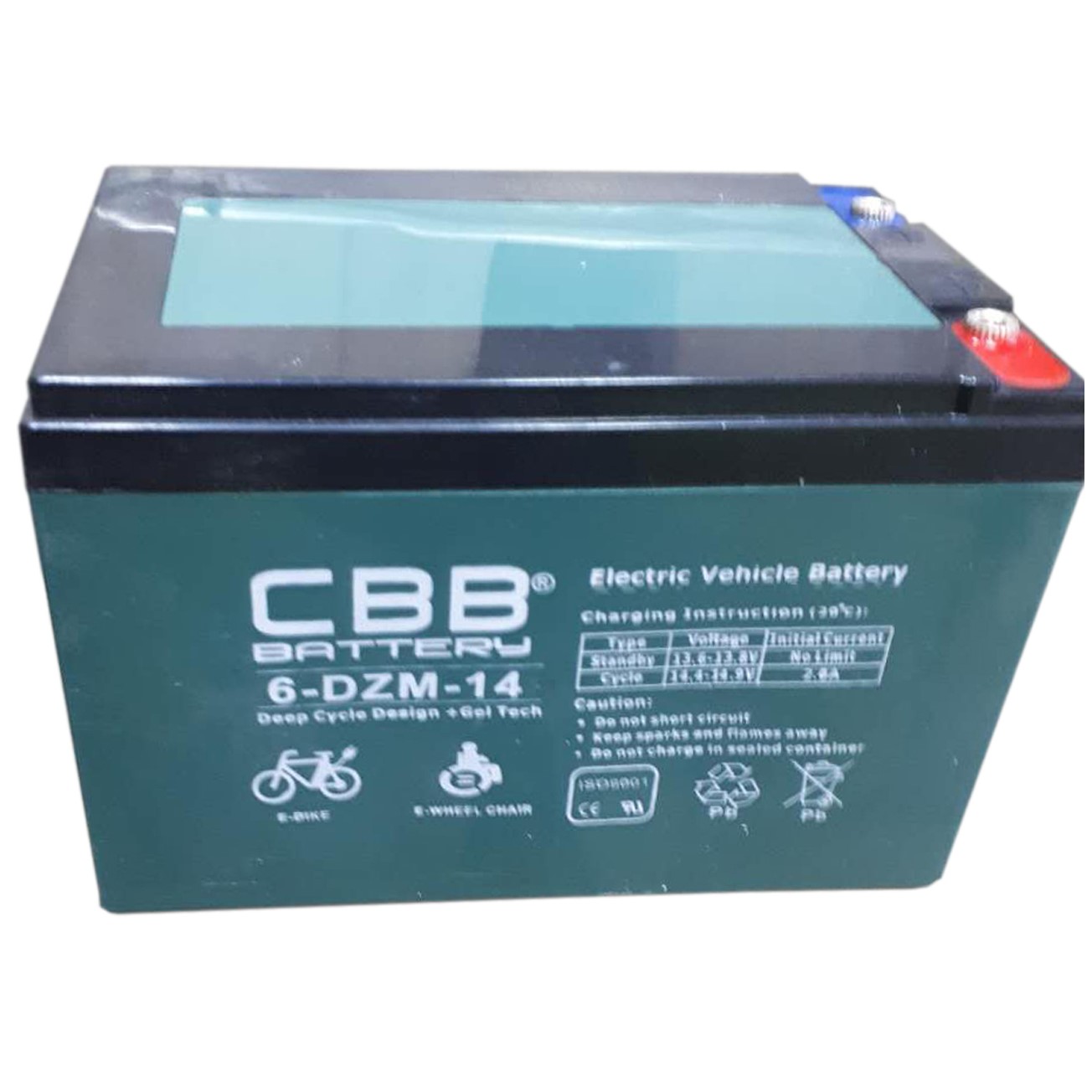 Batterie Per Biciclette Elettriche Batteria Al Piombo Gel 12V 14Ah Ricaricabile - Perfetta Per Bici Elettriche, Sistemi D'emergenza E Carrelli Batteria 12v Per Bici - Foto 2