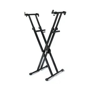 Wholesale Musical Instrument Accessories Lift Able Double X Keyboard Stand