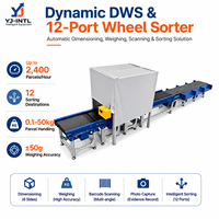 Système de tri de roues DWS intelligent personnalisé, nouveau équipement précis de pesage et de numérisation des dimensions des colis, bande transporteuse en acier inoxydable 2 400