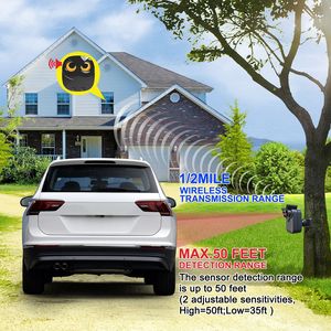 Sistema de Alarma Infrarroja Inalámbrica para Interiores y Exteriores Chenjees con Sensor de Movimiento y Sonido de Timbre - Product Image 2
