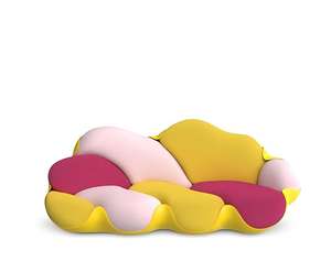 Sofá Nube con Borde Ondulado Creativo |   Sofá Curvo Moderno de Lujo |   Muebles Únicos para Salón - Product Image 2