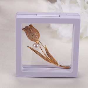 Broche de Perlas de Agua Dulce con Diseño de Flor en el Pecho, Estilo Barroco, con Circonita, de Zhuji, Venta al por Mayor - Product Image 4