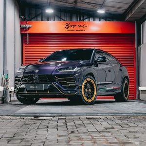 Juego de 3 Ruedas Borui Forjadas de 17, 18, 19 y 20 Pulgadas para Auto, 5x114.3, 5x112, 5x120, para Autos de Carreras, con Anillos Aero en Cali Gold Brillante - Product Image 5