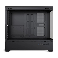 Mid Tower ATX Gaming PC Case with Glass Side Panel M-ATX Power Supply Cooling Fans USB3.0 7 Slots for Gamers